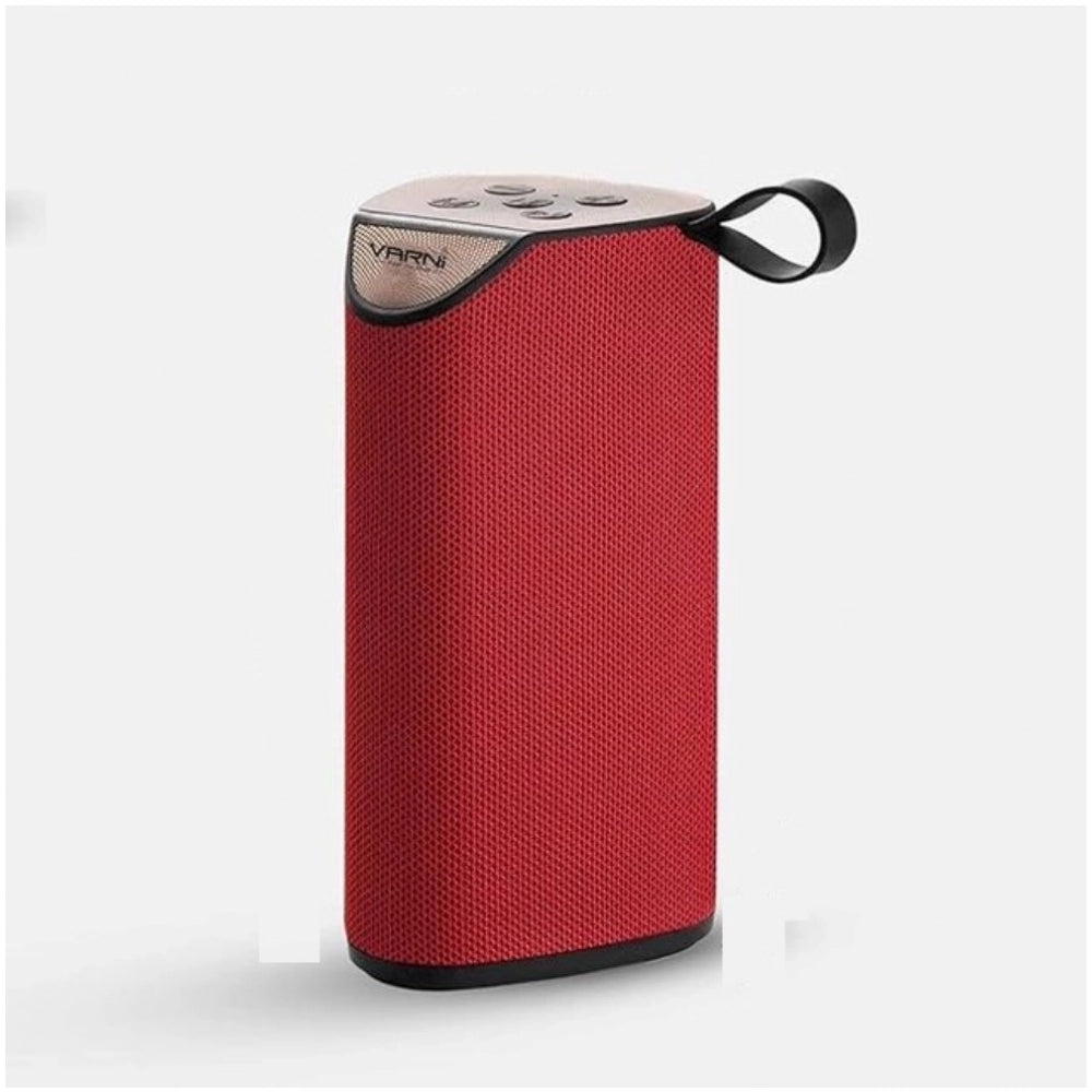 Generic Plastic Rubber Wireless TG111 Bluetooth Speaker (Red)