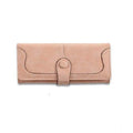 Generic Women's Faux Leather Medium Snap Button Wallet (Khakhi)