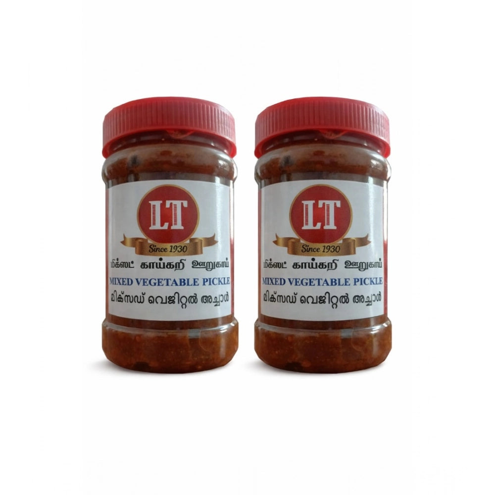 Generic Pack of_2 500GM LT Mixed Veg Pickle Traditional Digestive Side Dish (Red)
