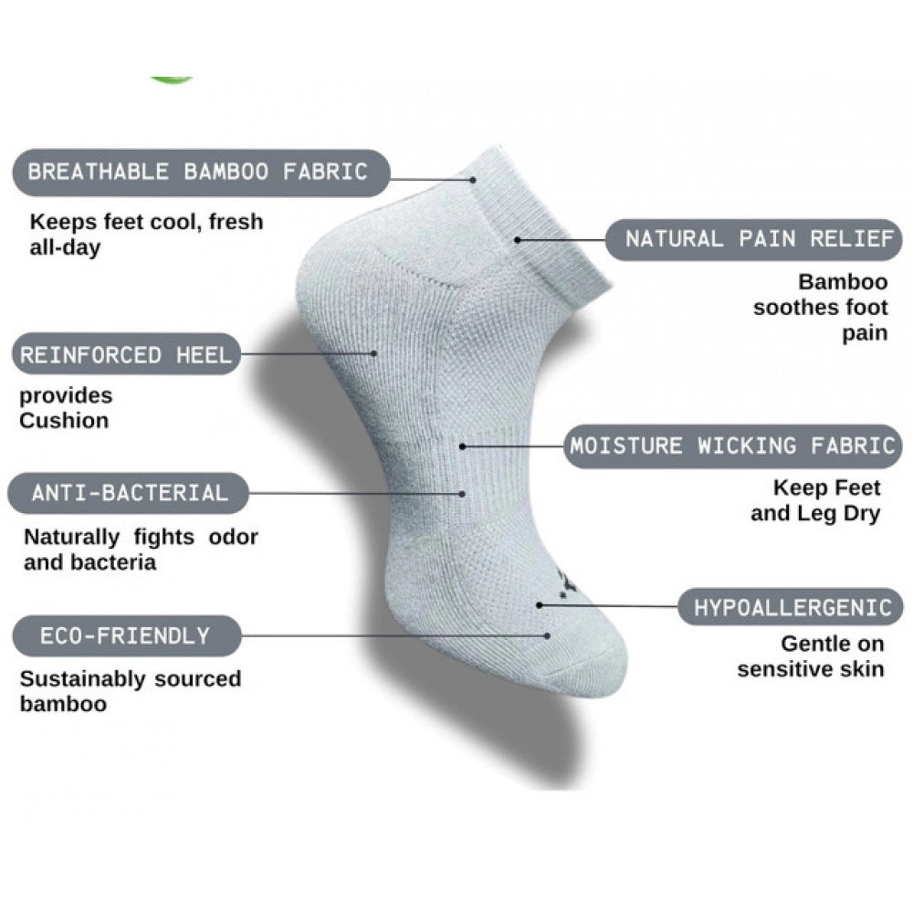 Generic 3_Pair Set Unisex Casual Cotton Printed Low Cut Socks (Multicolor)