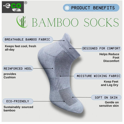 Generic 4_Pair Set Unisex Casual Bamboo Cotton Printed Ankle Length Socks (Multicolor)