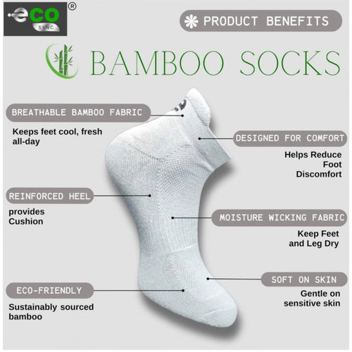 Generic 4_Pair Set Unisex Casual Bamboo Cotton Printed Ankle Length Socks (Multicolor)