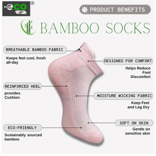 Generic 4_Pair Set Unisex Casual Bamboo Cotton Printed Ankle Length Socks (Multicolor)