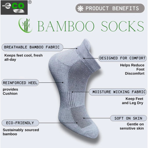 Generic 4_Pair Set Unisex Casual Bamboo Cotton Printed Ankle Length Socks (Multicolor)