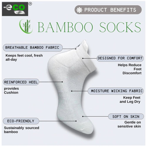 Generic 4_Pair Set Unisex Casual Bamboo Cotton Printed Ankle Length Socks (Multicolor)