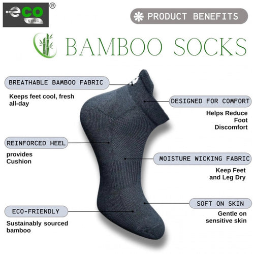 Generic 4_Pair Set Unisex Casual Bamboo Cotton Printed Ankle Length Socks (Multicolor)