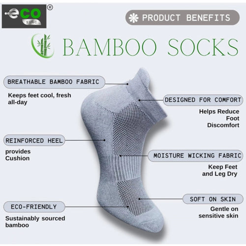 Generic 4_Pair Set Unisex Casual Bamboo Cotton Printed Ankle Length Socks (Multicolor)