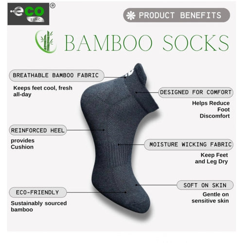 Generic 4_Pair Set Unisex Casual Bamboo Cotton Printed Ankle Length Socks (Multicolor)