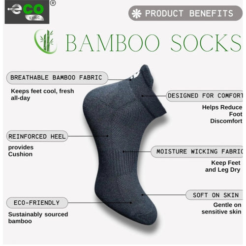Generic 4_Pair Set Unisex Casual Bamboo Cotton Printed Ankle Length Socks (Multicolor)