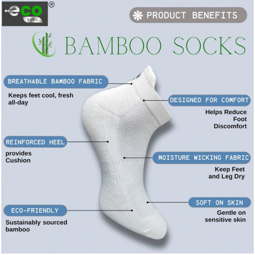 Generic 4_Pair Set Unisex Casual Bamboo Cotton Printed Ankle Length Socks (Multicolor)