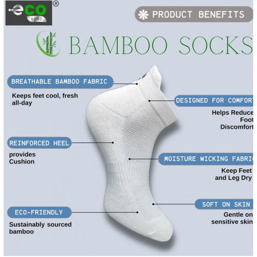 Generic 4_Pair Set Unisex Casual Bamboo Cotton Printed Ankle Length Socks (Multicolor)