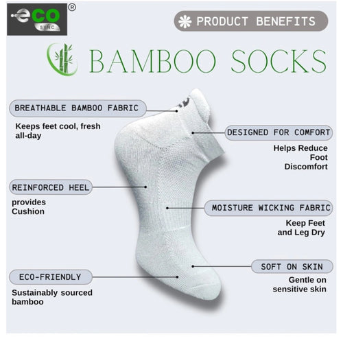 Generic 4_Pair Set Unisex Casual Bamboo Cotton Printed Ankle Length Socks (Multicolor)