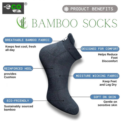 Generic 4_Pair Set Unisex Casual Bamboo Cotton Printed Ankle Length Socks (Multicolor)