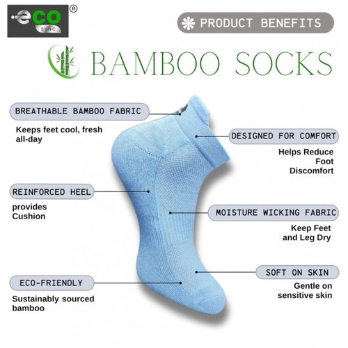 Generic 4_Pair Set Unisex Casual Bamboo Cotton Printed Ankle Length Socks (Multicolor)