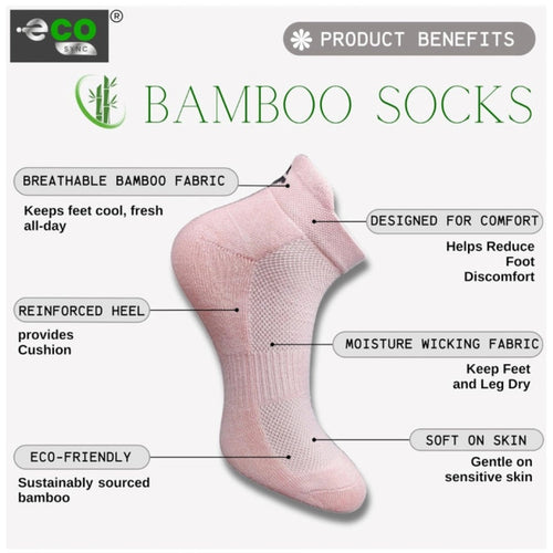 Generic 4_Pair Set Unisex Casual Bamboo Cotton Printed Ankle Length Socks (Multicolor)