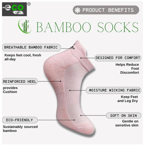 Generic 4_Pair Set Unisex Casual Bamboo Cotton Printed Ankle Length Socks (Multicolor)