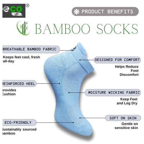 Generic 4_Pair Set Unisex Casual Bamboo Cotton Printed Ankle Length Socks (Multicolor)