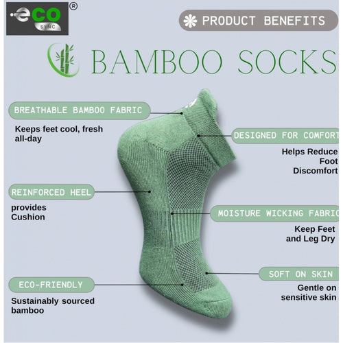 Generic 4_Pair Set Unisex Casual Bamboo Cotton Printed Ankle Length Socks (Multicolor)