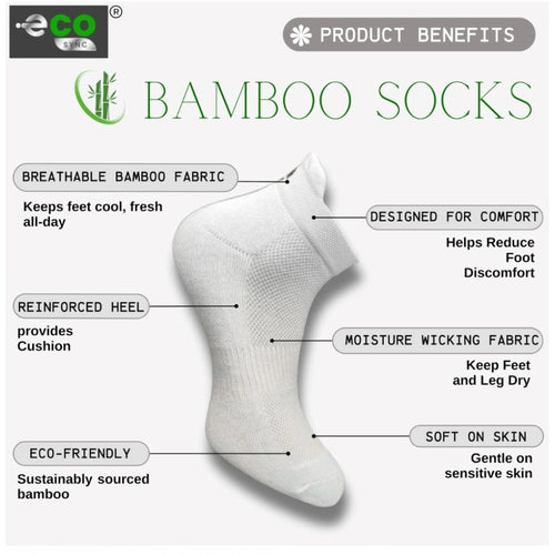 Generic 4_Pair Set Unisex Casual Bamboo Cotton Printed Ankle Length Socks (Multicolor)