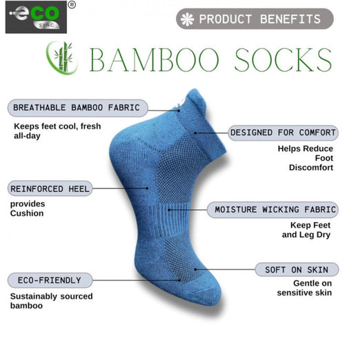 Generic 4_Pair Set Unisex Casual Bamboo Cotton Printed Ankle Length Socks (Multicolor)