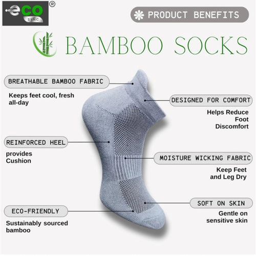 Generic 4_Pair Set Unisex Casual Bamboo Cotton Printed Ankle Length Socks (Multicolor)