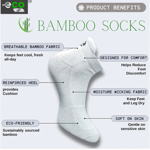 Generic 4_Pair Set Unisex Casual Bamboo Cotton Printed Ankle Length Socks (Multicolor)