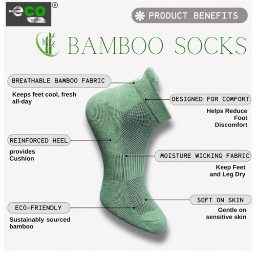 Generic 4_Pair Set Unisex Casual Bamboo Cotton Printed Ankle Length Socks (Multicolor)