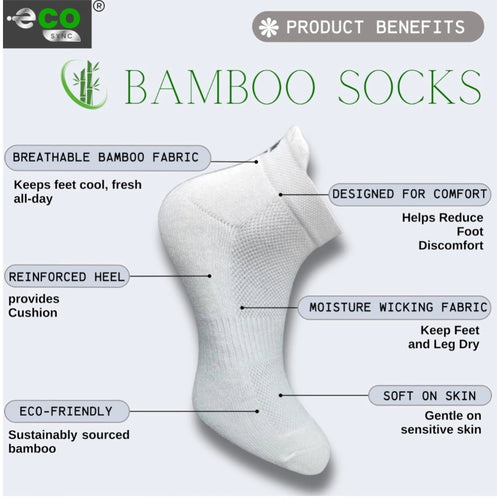Generic 4_Pair Set Unisex Casual Bamboo Cotton Printed Ankle Length Socks (Multicolor)