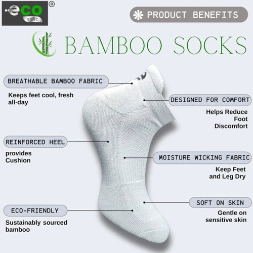 Generic 4_Pair Set Unisex Casual Bamboo Cotton Printed Ankle Length Socks (Multicolor)