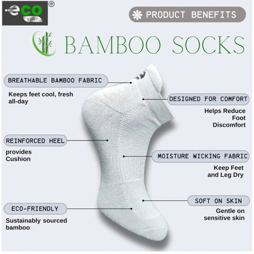 Generic 4_Pair Set Unisex Casual Bamboo Cotton Printed Ankle Length Socks (Multicolor)