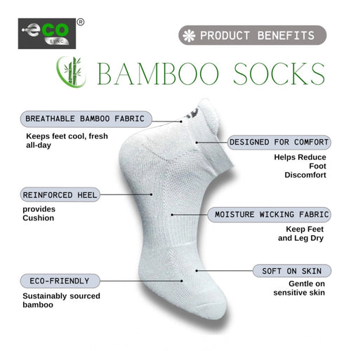 Generic 4_Pair Set Unisex Casual Bamboo Cotton Printed Ankle Length Socks (Multicolor)