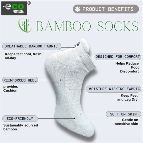 Generic 4_Pair Set Unisex Casual Bamboo Cotton Printed Ankle Length Socks (Multicolor)