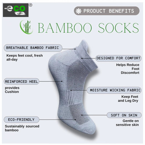 Generic 4_Pair Set Unisex Casual Bamboo Cotton Printed Ankle Length Socks (Multicolor)