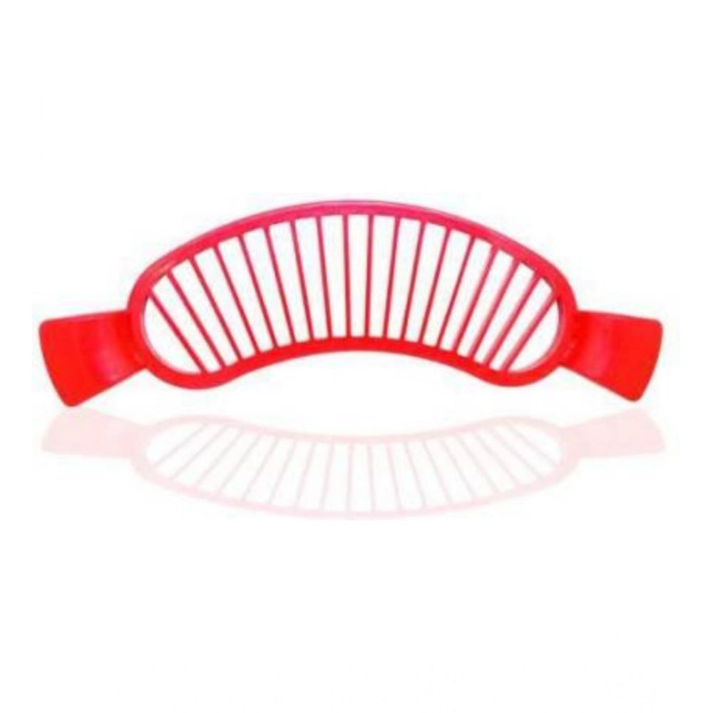 Generic Pack of 8_Banana Slicer Cutter And Chopper – Plastic Fruit Slicers for Salads (Color: Assorted )